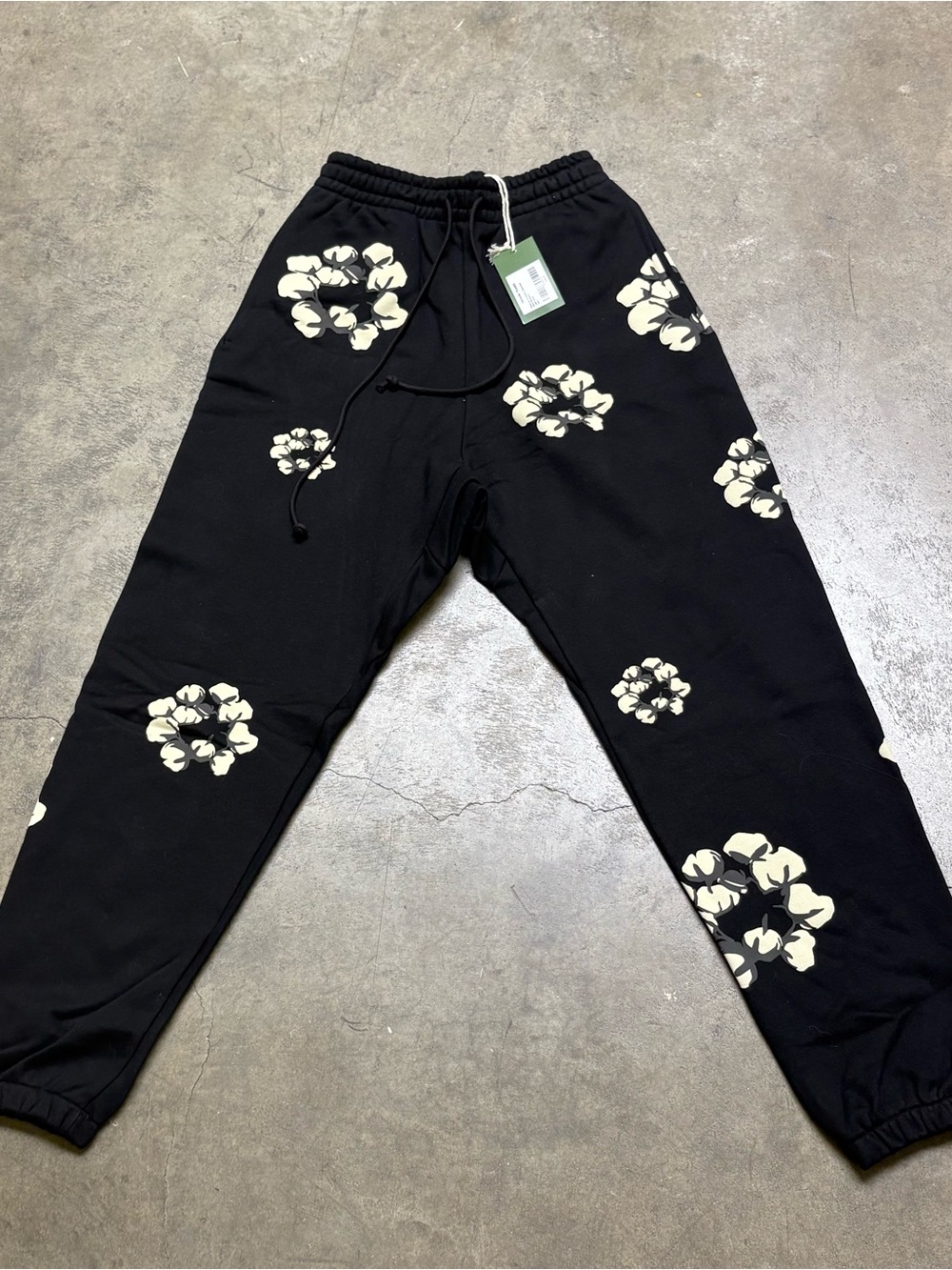 Denim Tears Cactus Wreath Sweatpants Black